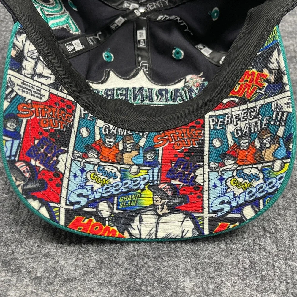 Seattle Mariners Hat Cap Men Navy Teal Diamond Hero Zoom Undrerbrim MLB RARE NEW